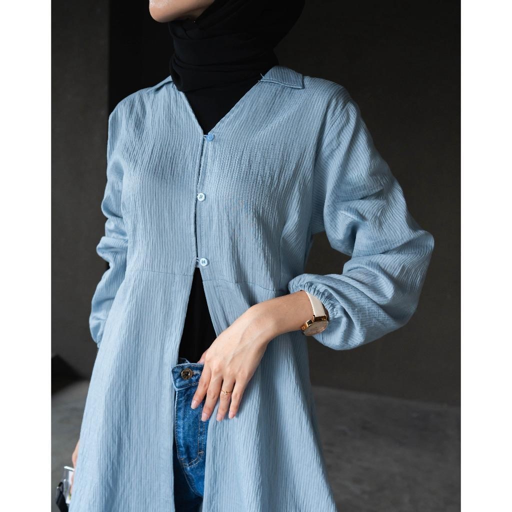 Ayrin Tunic Outer Crinkle Airflow Premium Rubber Sleeve | Shopee Singapore