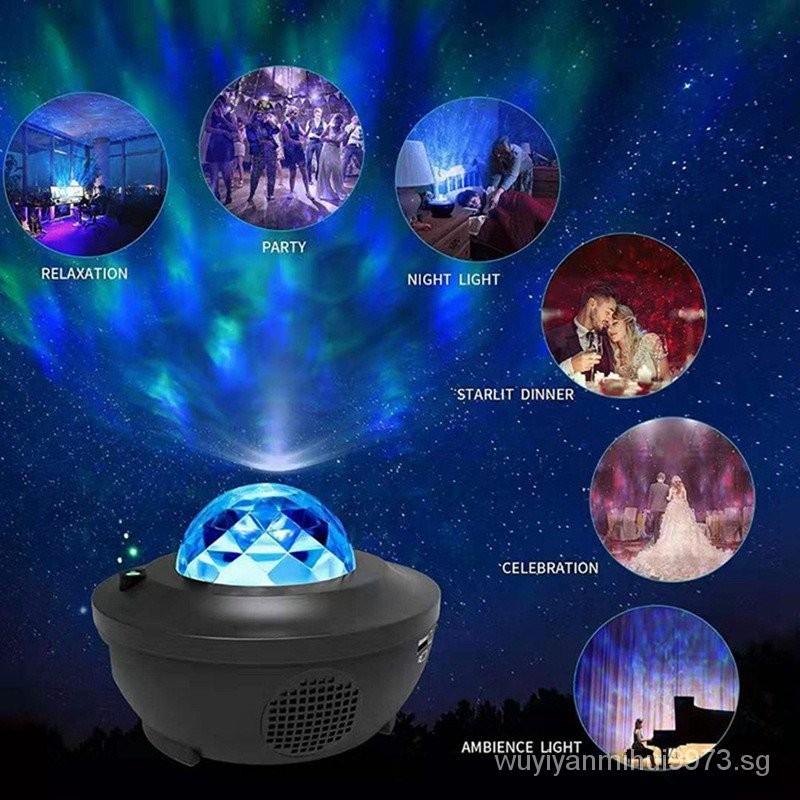 Fast Delivery LED Galaxy Projector Light Starry Night Lamp Star Sky Cosmos Night Light Gift