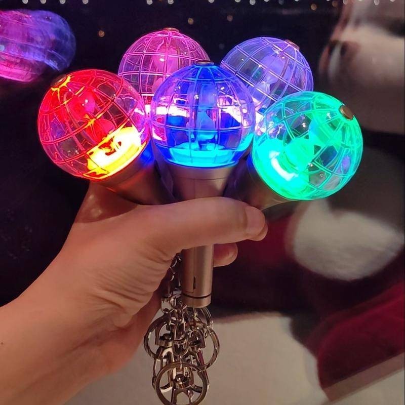 HOT Kpop ATEEZ LOGO Mini Light Stick Keychains HONGJOONG Yeo Sang SAN ...