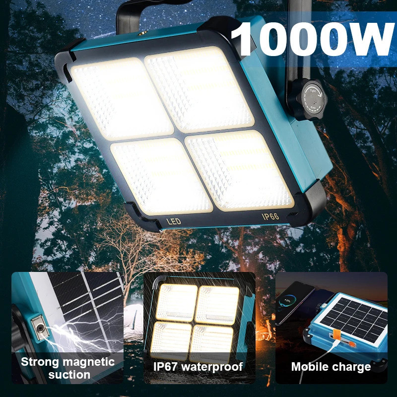 Superbright 1000watt Portable Camping Tent Lamp USB Rechargeable LED ...