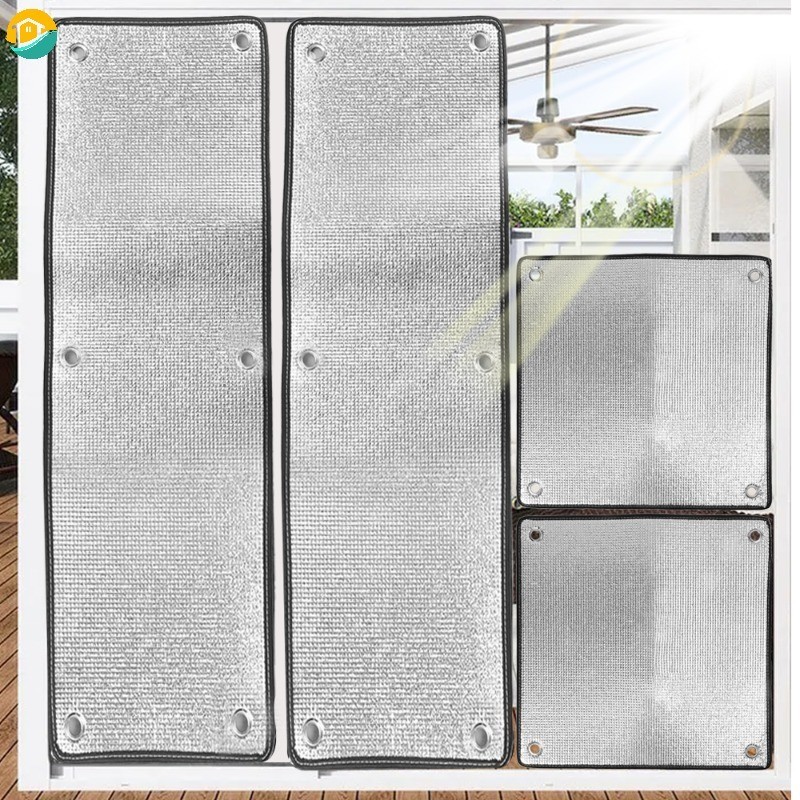 1Pc Universal Punch-free Window Sunscreen Aluminum Foil Insulation Film ...