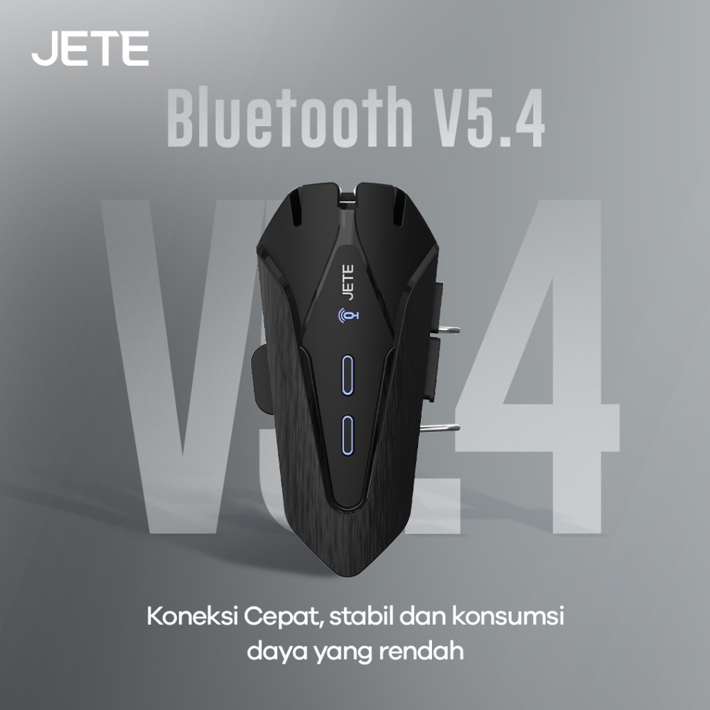 JETE Helmet Headset Bluetooth RH1 IPX6 Helm Motor NOT Intercom with Microphone BT 5.4 - Garansi 2Th - Gambar 4
