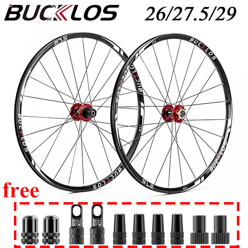 【Free Gift】BUCKLOS MTB Wheelset 26 27.5 29 Inch Bicycle Wheelset ...