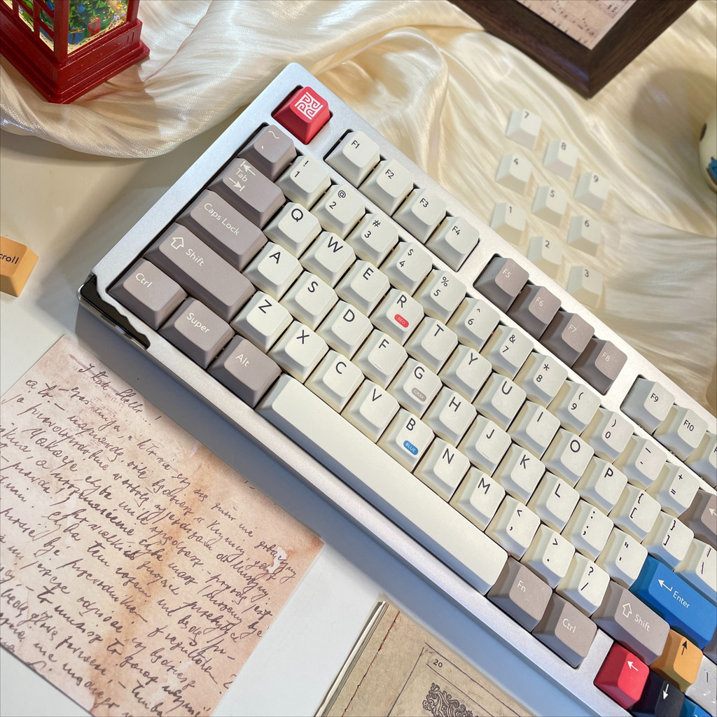 Retro Keycap Cherry Profile DYE-Sublimation PBT Material Minimalist ...