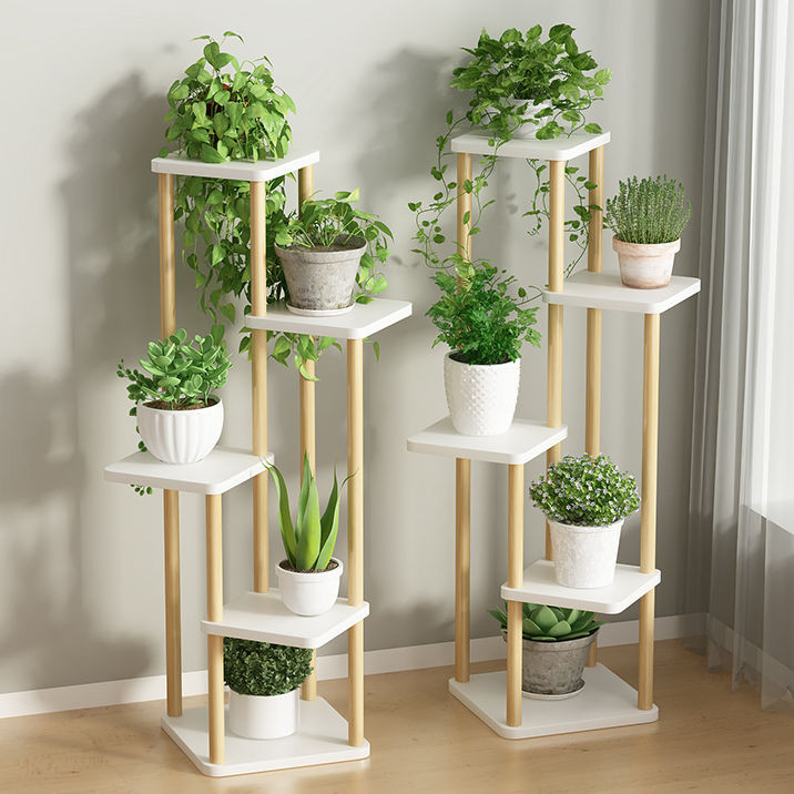 Flower Rack Indoor Home Floor Simple Balcony Rack Multi-Layer Green ...
