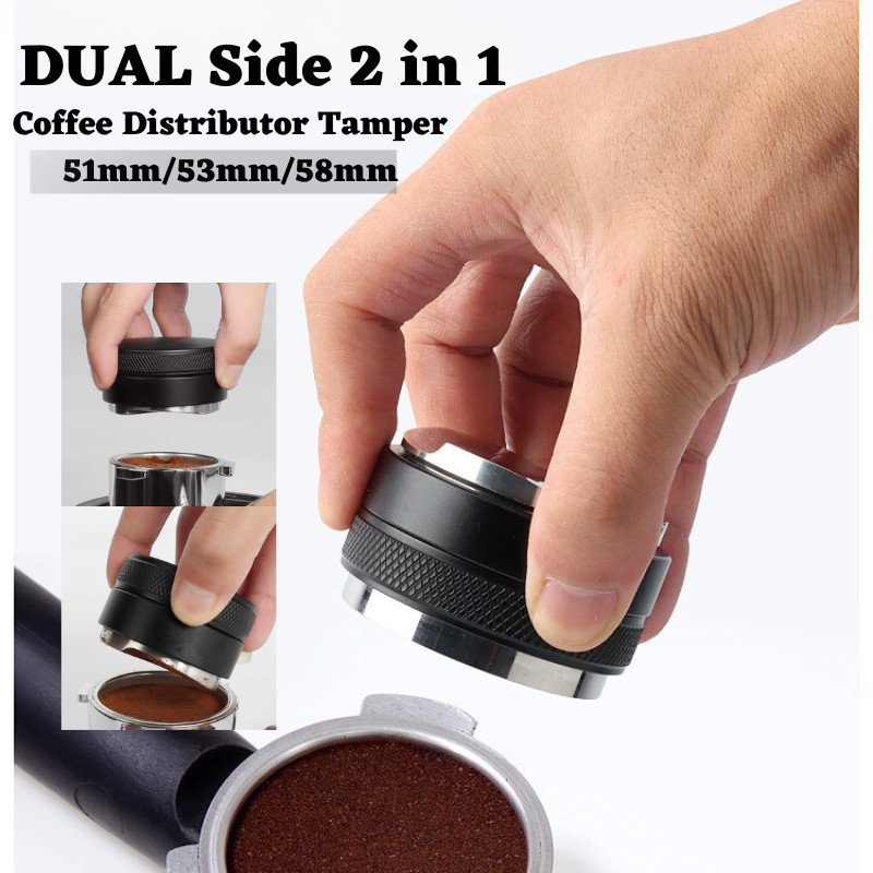 [Dual Side/Single Side] Espresso 2 in 1 Coffee Distributor Leveler ...