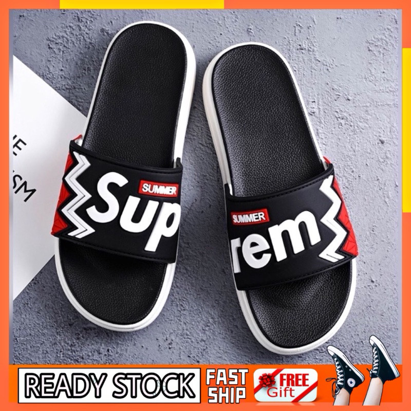 Supreme slippers white deals