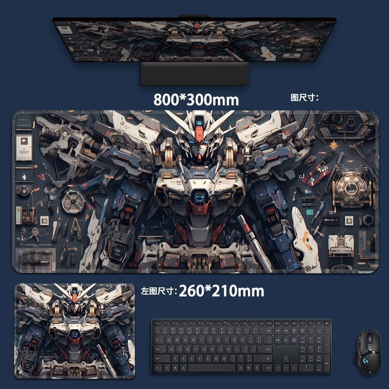 New Mouse Pad Super Large Gundam Computer Keyboard Pad Cartoon Game ...