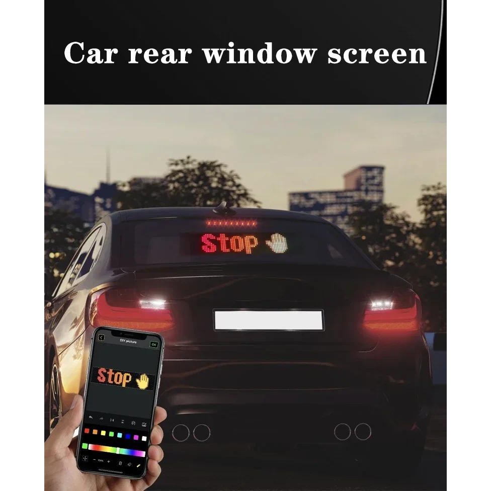 LED Matrix Pixel Screen Panel Multilingual DIY Programmable Pattern ...