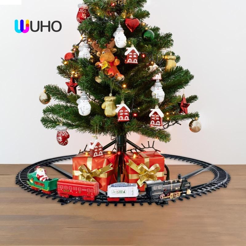 [WUHO] Classical Christmas Train Sets Sturdy Santa Claus and Train ...
