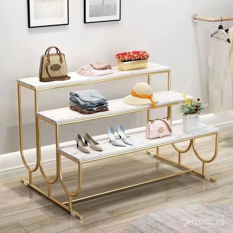 Shelf Floor-standing Ladder Display Stand Shoe Rack Island Display Rack ...