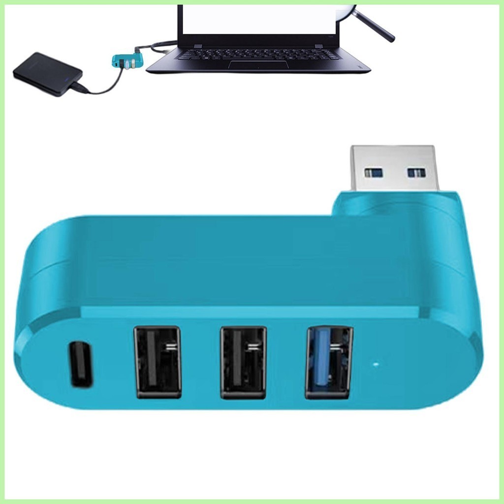 USB Port Splitter 3.0 4 Port USB 3.0 Expander Splitter Rotatable USB ...