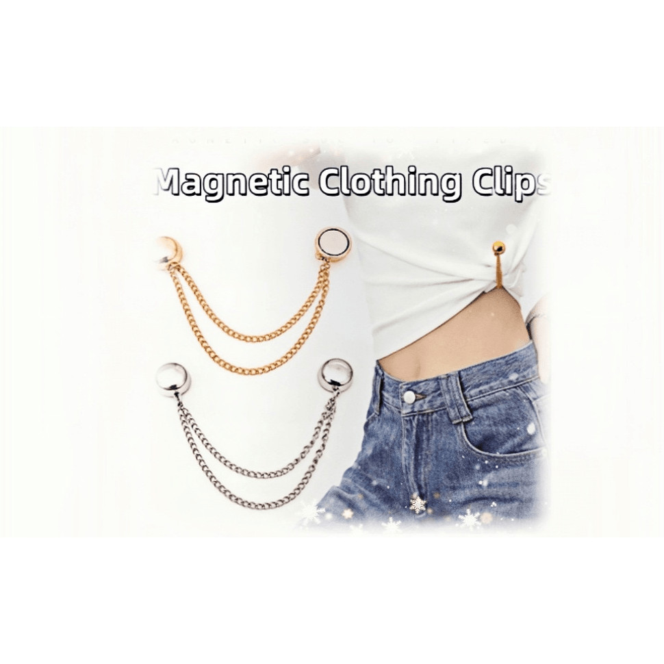 4-Pack Multi-Function Magnetic Clothing Clips | Strongest Magnetic ...