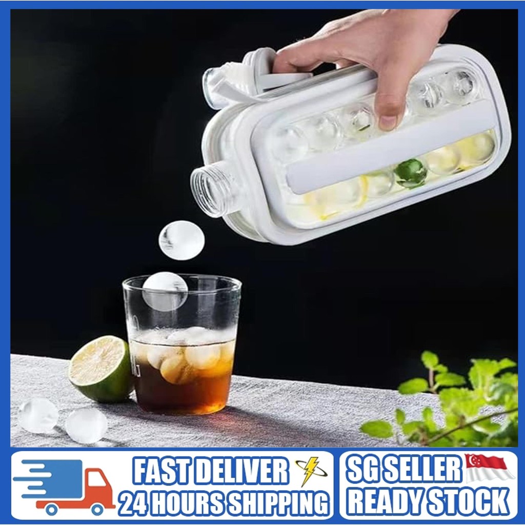 [SG Seller]Creative Ice Cube Mold 2 In 1 Portable Ice Ball Maker Mold ...