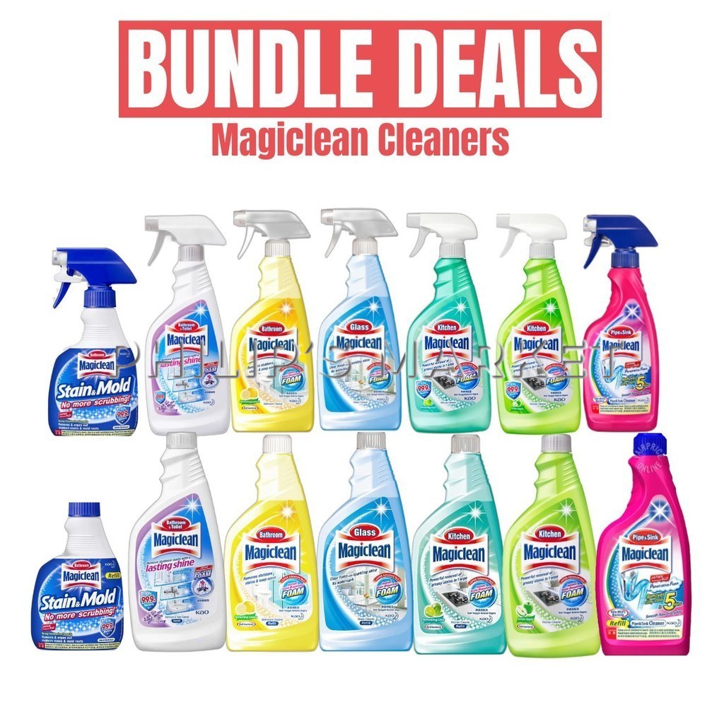 (Bundle Deal) Magiclean Stain & Mold / Bathroom Cleaner/ Kitchen ...