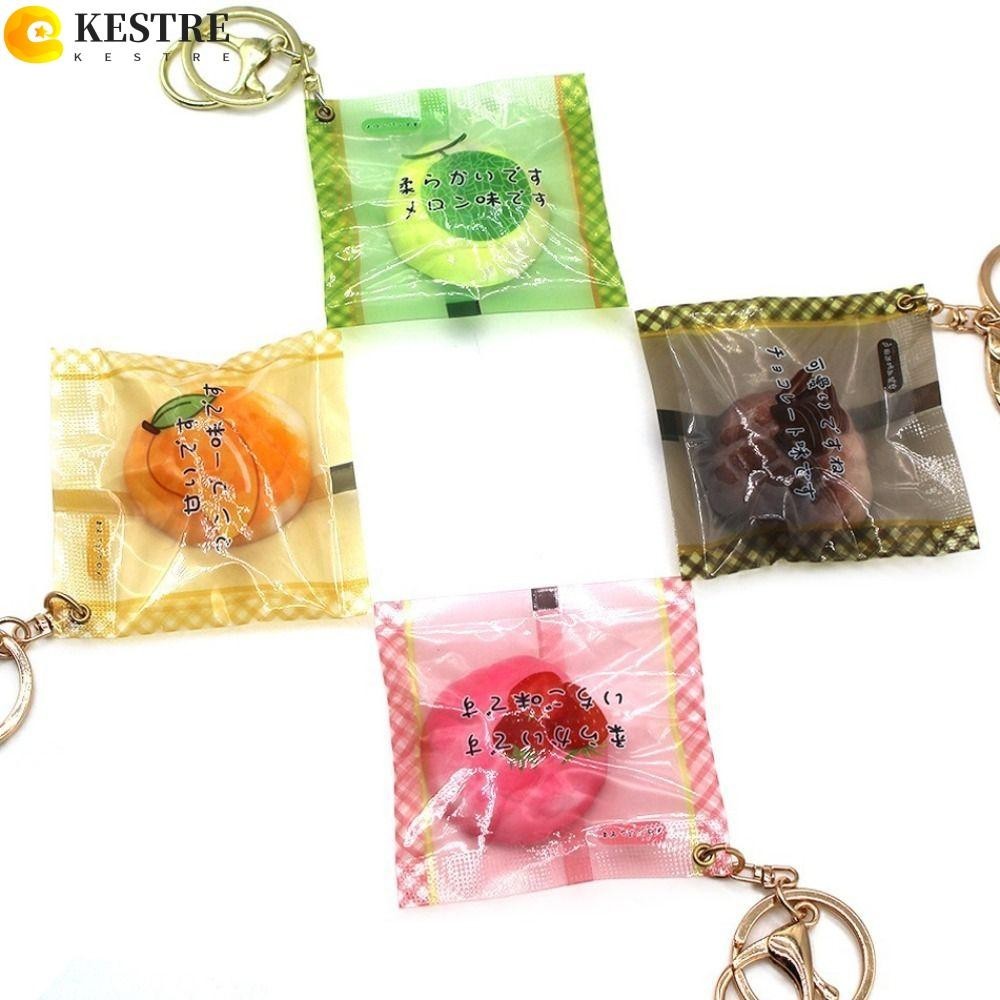 KESTRE Pineapple Bread Keychain, Simulation Novelty Decompression Toy ...