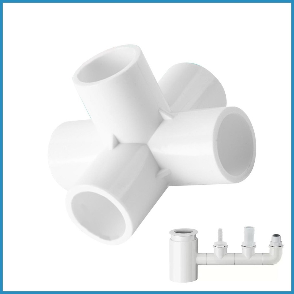 PVC Tee PVC Pipe Fitting PVC Furniture Grade Fitting Connector 3/4/5 ...
