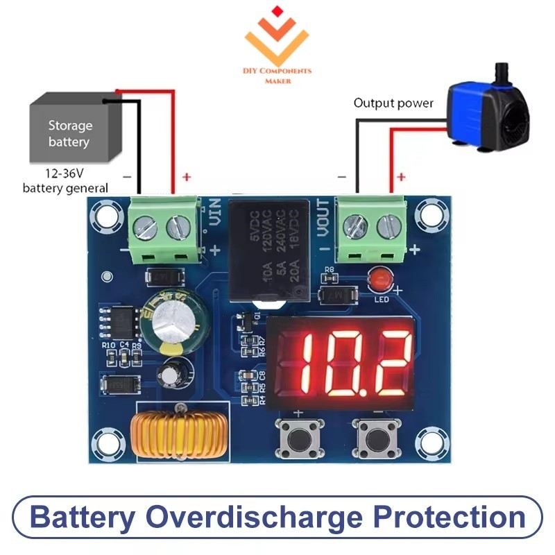 Digital Low Voltage Protector Disconnect Switch Cut Off 12V Over ...