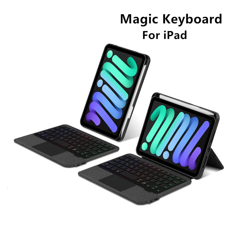 Magnetic Keyboard For iPad Air 11 13 M3 Pro 11 13 2024 mini 7 6 10.2 7 ...