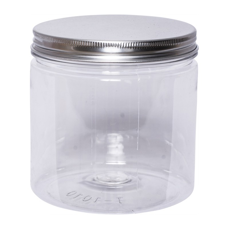Redman Round Pet Container Silver Aluminium Cap 720ml | Shopee Singapore