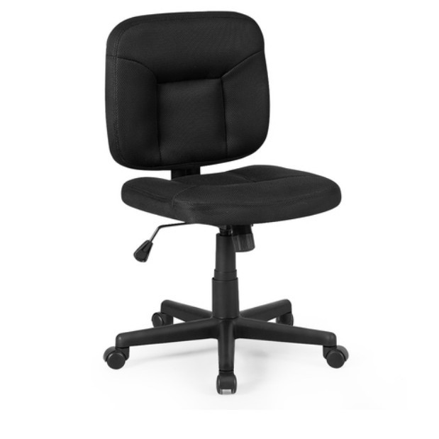 YILILK Office Chair Networked computer chair low backrest adjustable task chair armless home office furniture Shopee Singapore