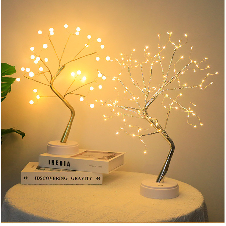 Tabletop Bonsai Tree Branch LED Wire String Lights With Touch Switch ...