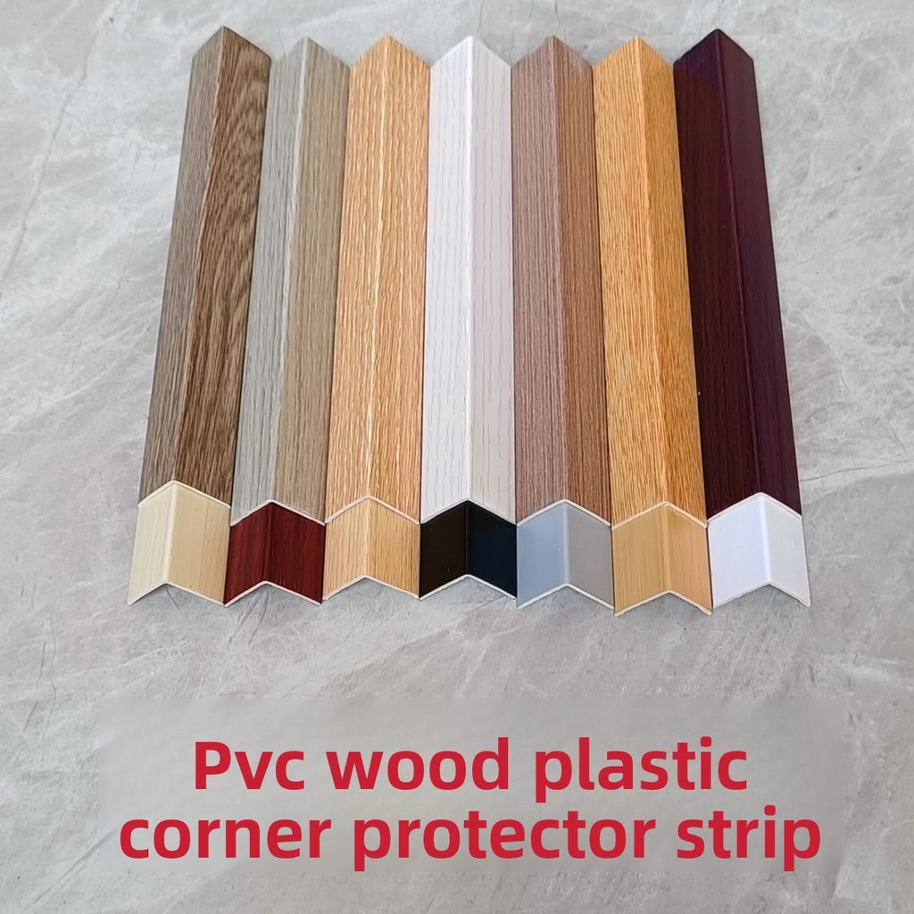 pvc Corner Protector Wall Panel Edge Trim Strip Wooden Floor Edge Strip ...