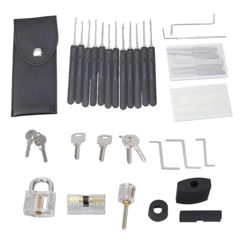HL Professional Lock Picking With 3 See Through Training Lock For Skill ...