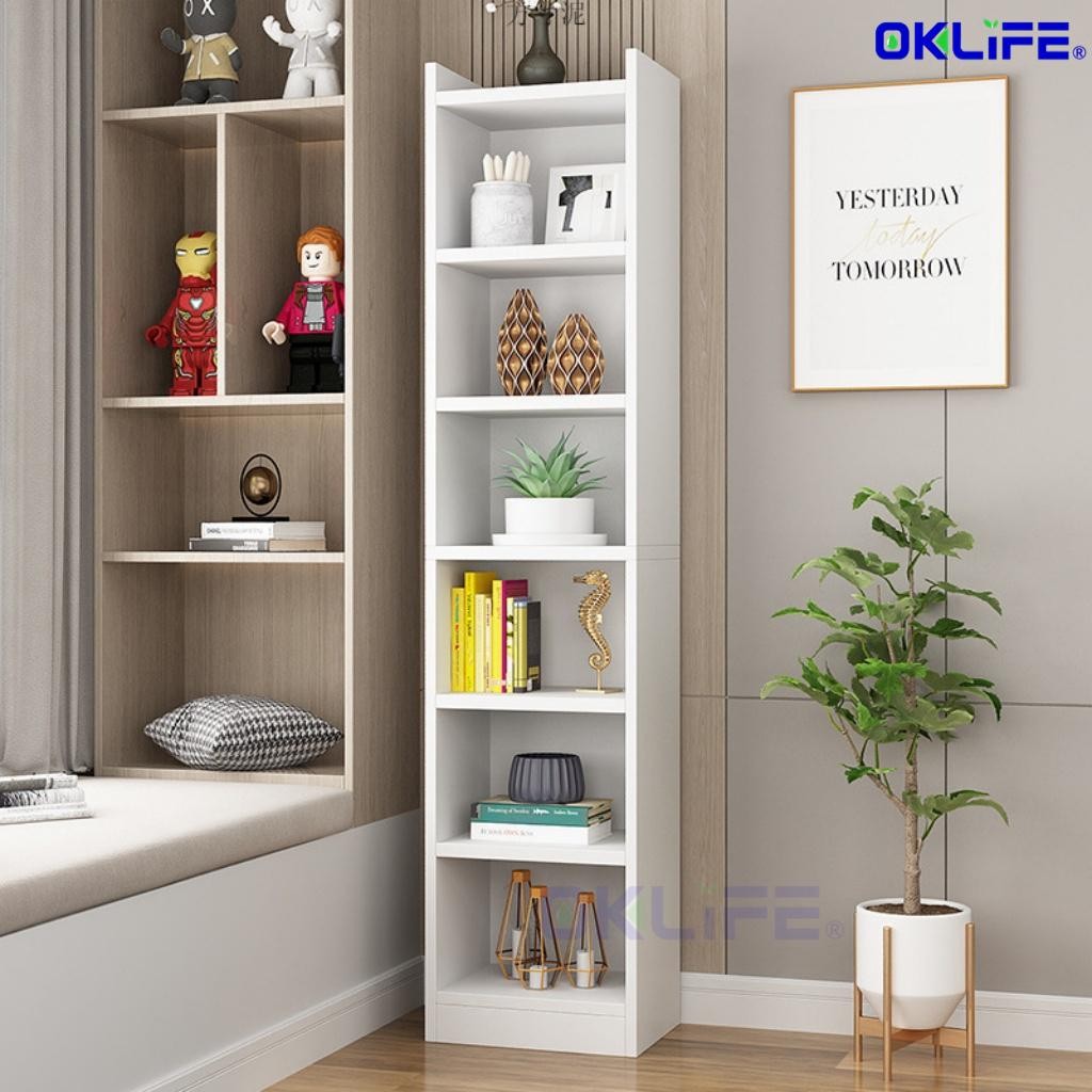 storage display cabinet floor bookshelf floor simple collection narrow seam small shelf Bookshelf Storage Rack view 6