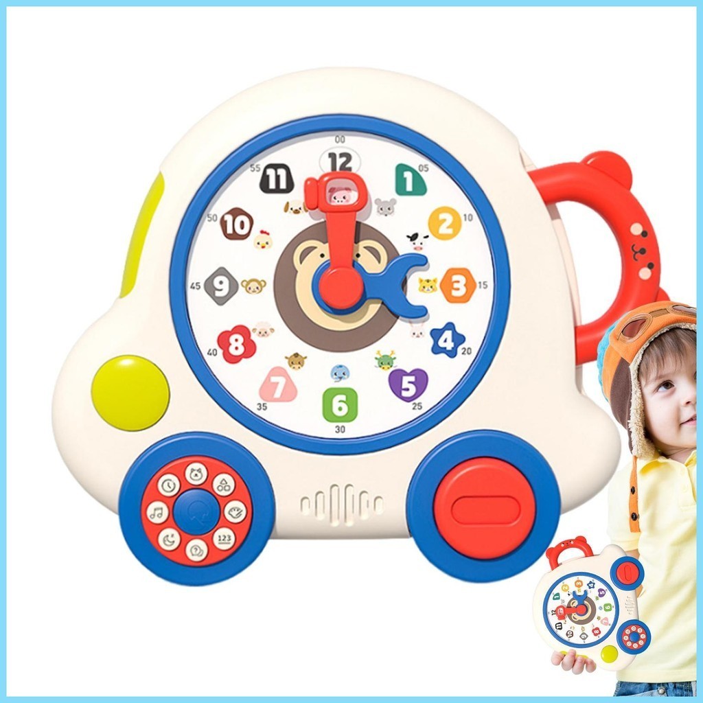 Teaching Clock Interactive Toddler Clock Telling Time Teaching Clock ...