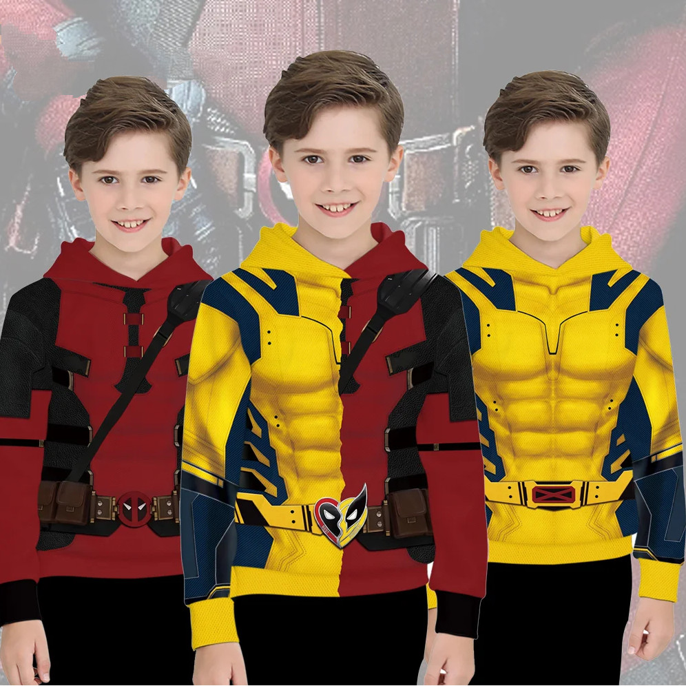Boys deadpool hoodie deals