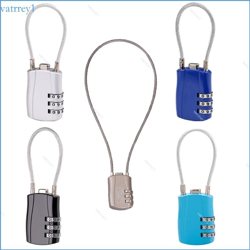 VAT1 Helmet Chain Lock 3-digit Password for Scooter Motorcycle Bike ...