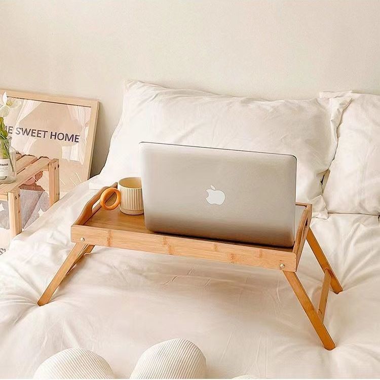 Bay Window Desk Small Table Lazy Foldable Bedroom Bed Computer Desk ...