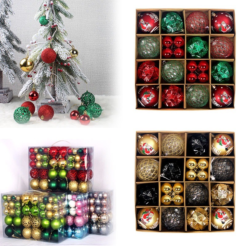 Christmas Tree Balls 44pcs 6cm Big Christmas Ball Multicolor Ball