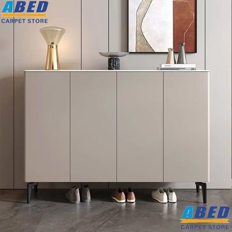 Shoe Cabinet Rock Board Lockable Shoe Cabinet Home Doorstep Corridor ...