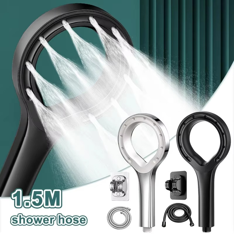 High Pressure Shower Head Heart Ring Spray Booster Shower Heads Home ...