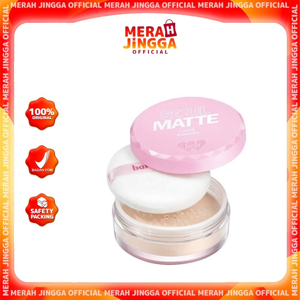 BNB Barenbliss Soul-Matte Loose Powder / Merah Jingga Official