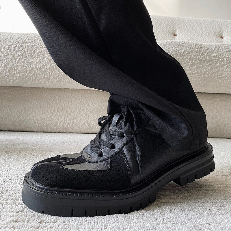 Tabi shoes for men's and women's leather casual sports shoes lace