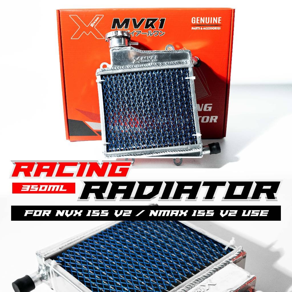 Racing Radiator ( 350ML ) MVR1 For NVX V2 , NMAX 155 V2 USE | Shopee ...