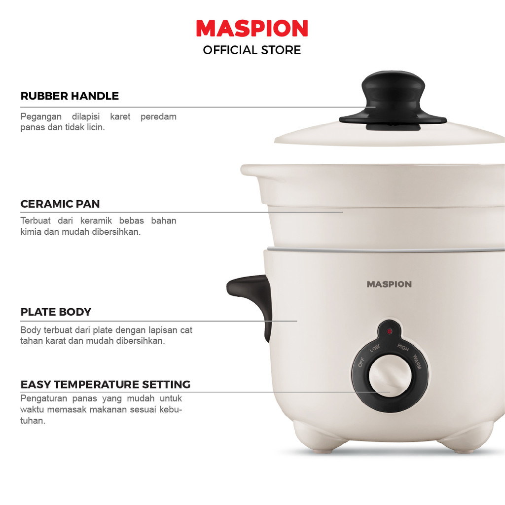 Maspion Slow Cooker Magic Cooker 1.5 Liter MSC-1815 - Gambar 2