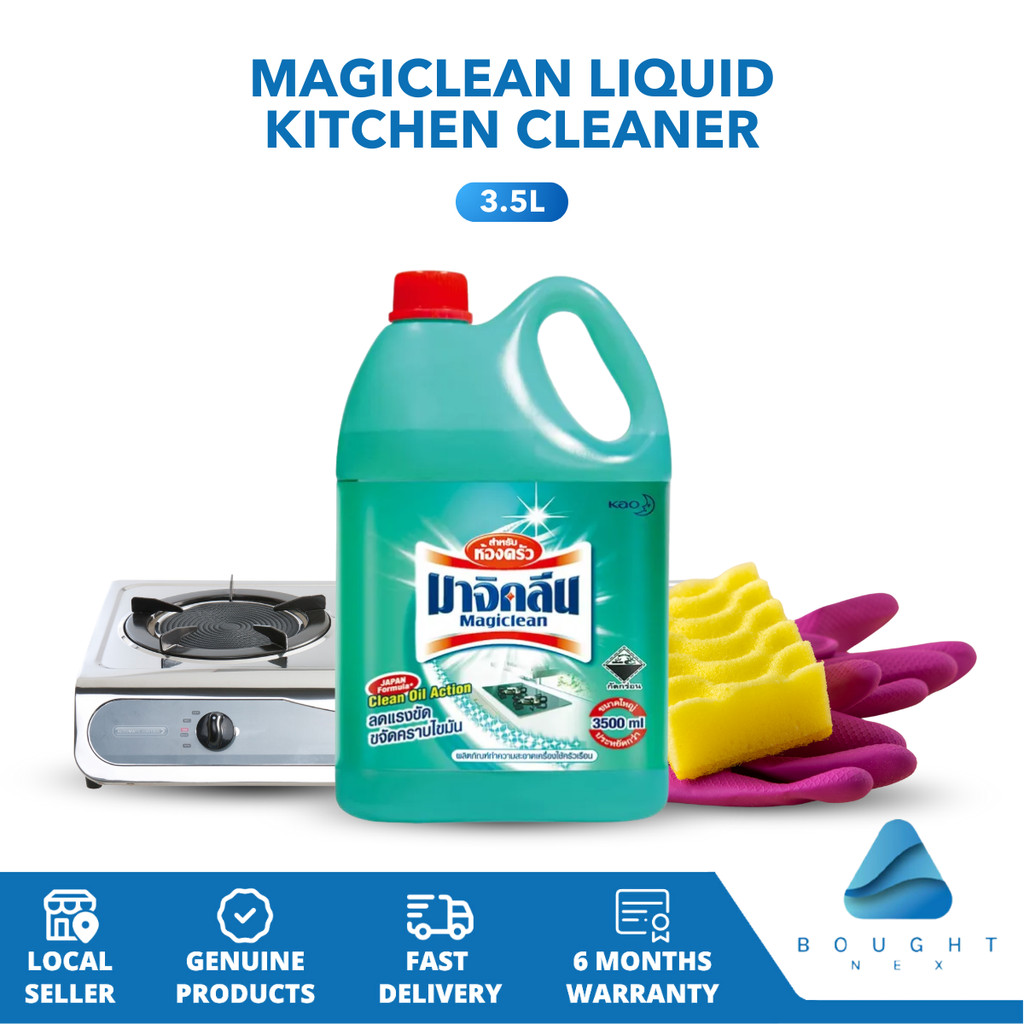 Magiclean Liquid Kitchen Cleaner 3.5L – Oil & Grease Remover, Powerful ...
