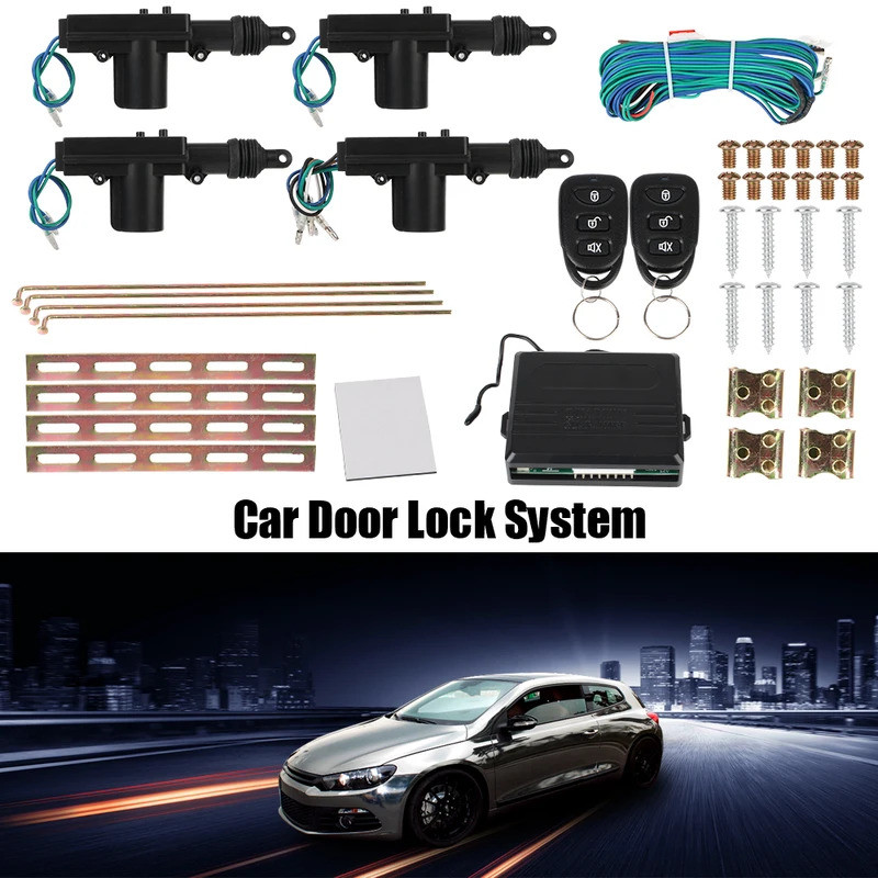 Locking Kit Remote Control Universal Keyless Entry System 12V Car Lock ...