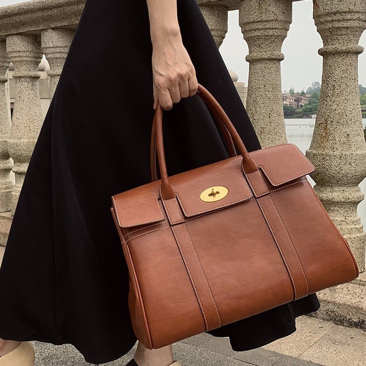 Bayswater Oak Mulberry Bayswater Weight Vegetable Tanned Leather