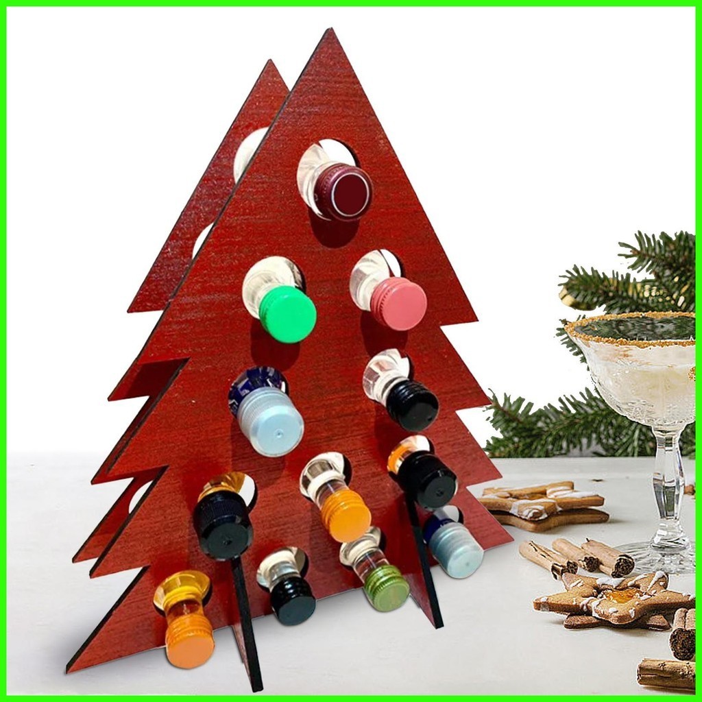 Christmas Tree Wine Rack Advent Calendar Christmas Tree Wine Bottle Holder Advent Calendar Tree Bottle Holder drea2sg Shopee Singapore