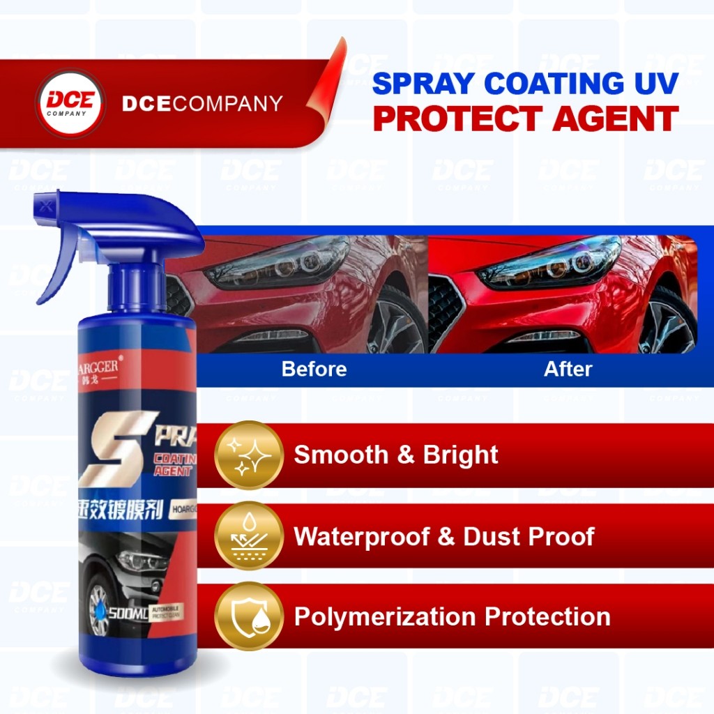 HOARGGER GLASS CAR WATERPROOF DUST PROOF COATING UV PROTECT AGENT SPRAY ...
