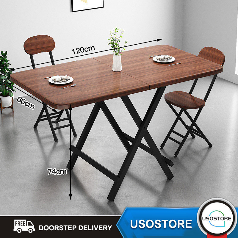 Wooden Foldable Dining Table Simple Modern Folding Computer Table ...