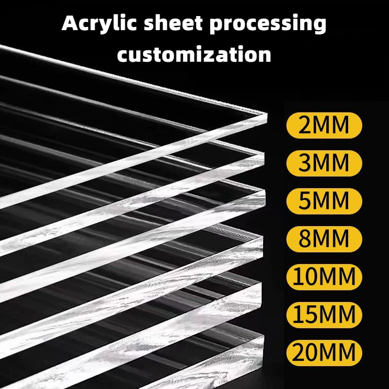 Customized Transparent Plastic Board Acrylic PC Organic Glass PC Impact ...
