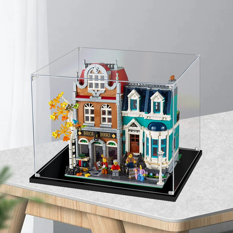 Lego Acrylic Display Box MY | For 10270 Bookshop, Popmart Labubu Zimomo ...