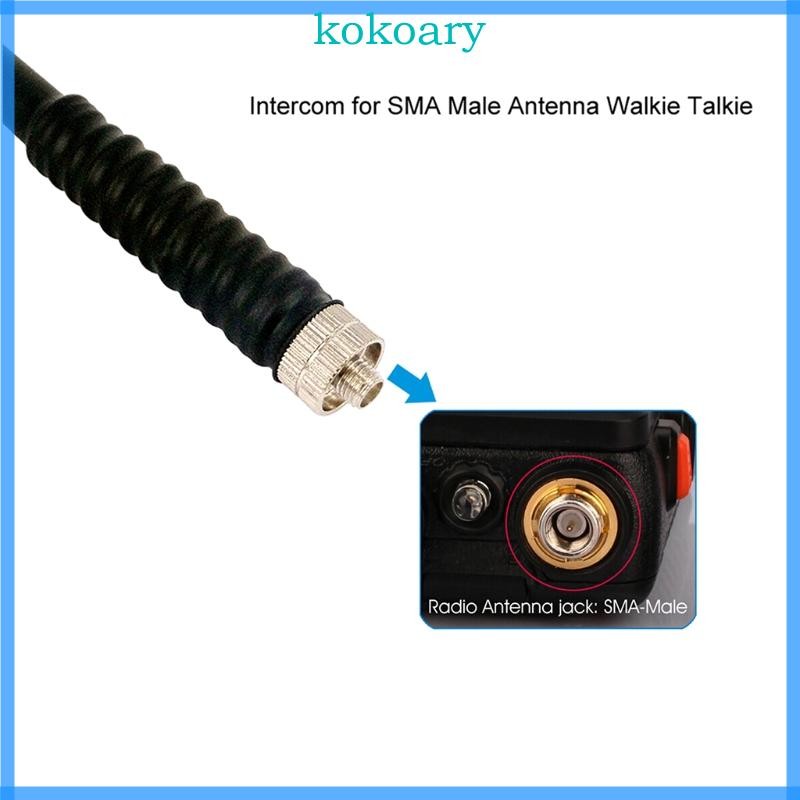 Amsixo Antenna VHF Palmare SMA Maschio 136-174MHz – Per Icom IC-F50, IC-M87, IC-M88 E Simili, Lunghezza 15cm, Materiale ABS - 2