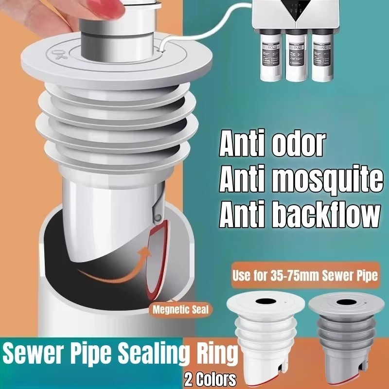 Kitchen Drain Pipe Silicone Plug Sewer Seal Ring Floor Drain ...